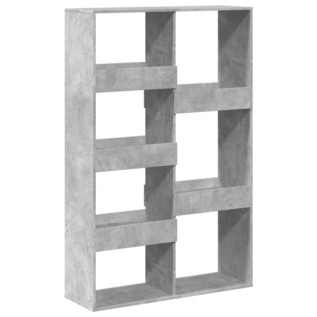 vidaXL Regał, szarość betonu, 100x33x155,5 cm, materiał drewnopochodny