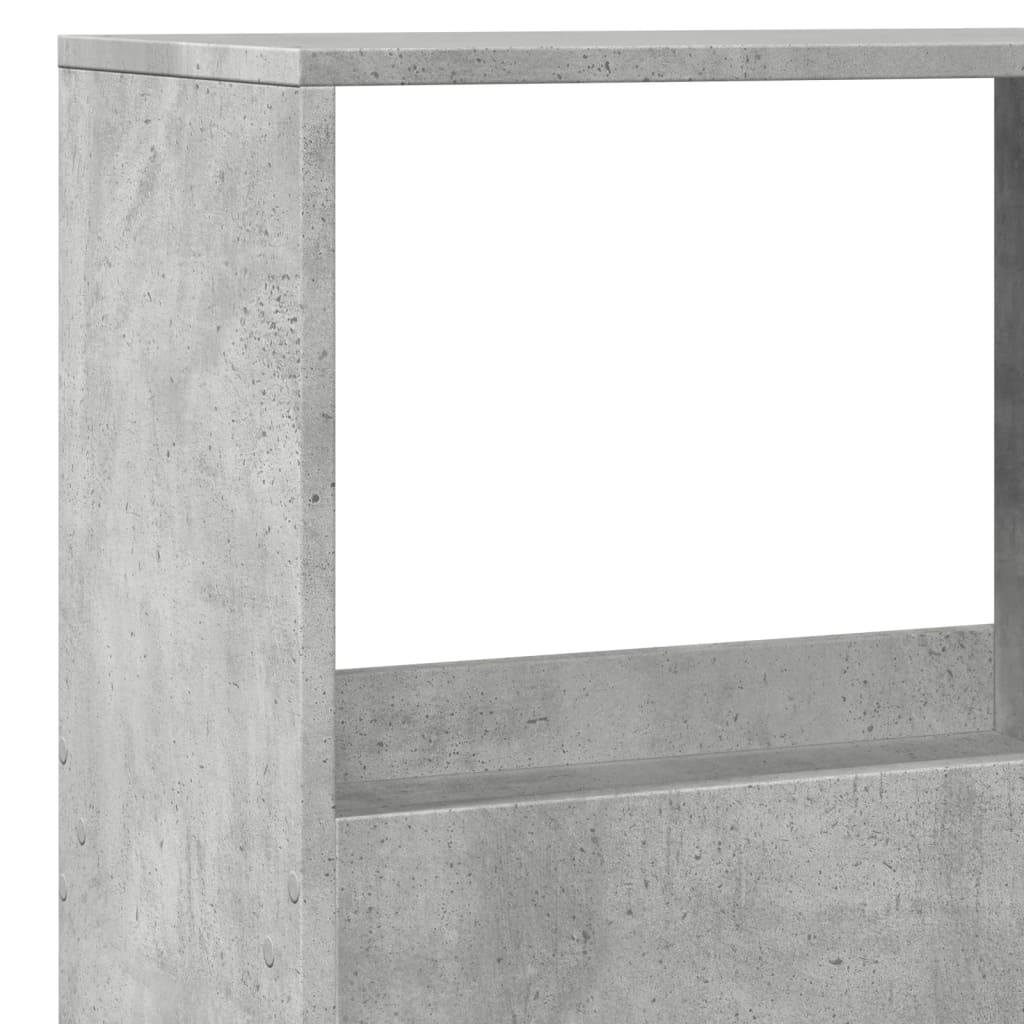 vidaXL Regał, szarość betonu, 100x33x155,5 cm, materiał drewnopochodny