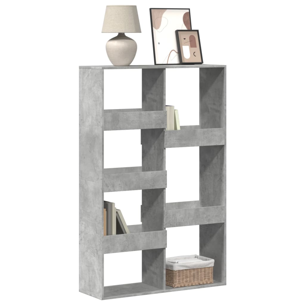 vidaXL Regał, szarość betonu, 100x33x155,5 cm, materiał drewnopochodny