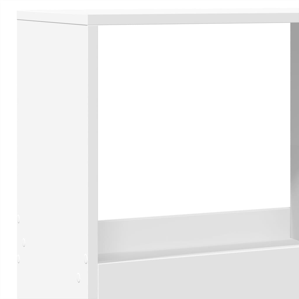 vidaXL Regał, biały, 100x33x175 cm, materiał drewnopochodny