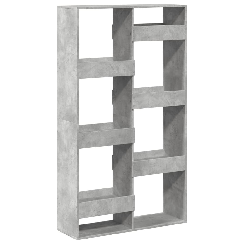 vidaXL Regał, szarość betonu, 100x33x175 cm, materiał drewnopochodny