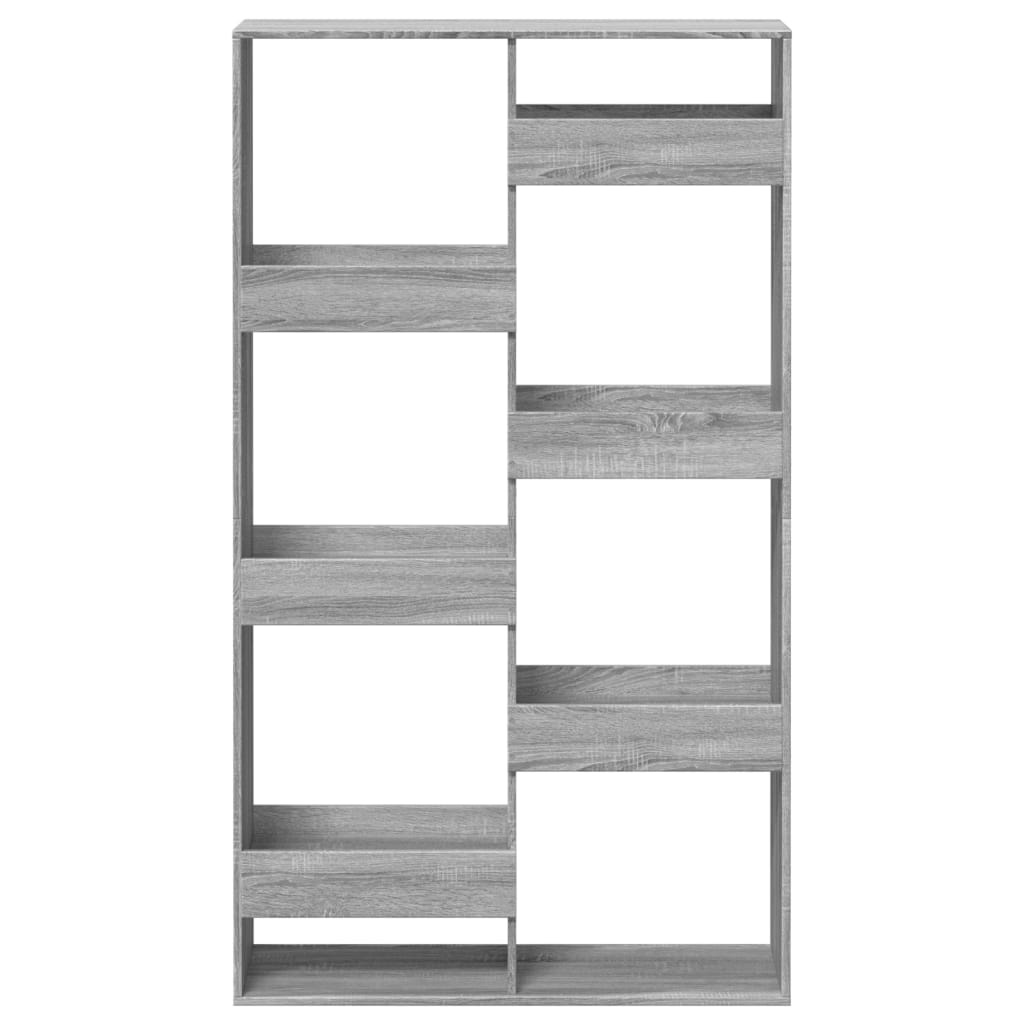 vidaXL Regał, szary dąb sonoma, 100x33x175 cm, materiał drewnopochodny