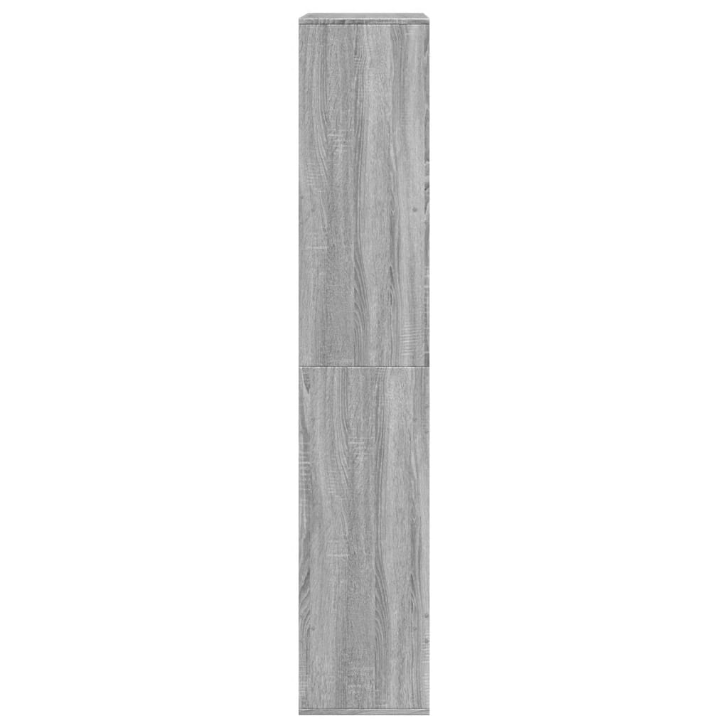 vidaXL Regał, szary dąb sonoma, 100x33x175 cm, materiał drewnopochodny