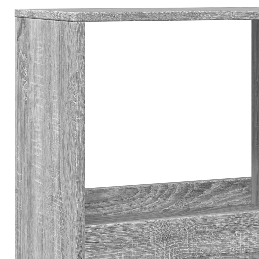 vidaXL Regał, szary dąb sonoma, 100x33x175 cm, materiał drewnopochodny