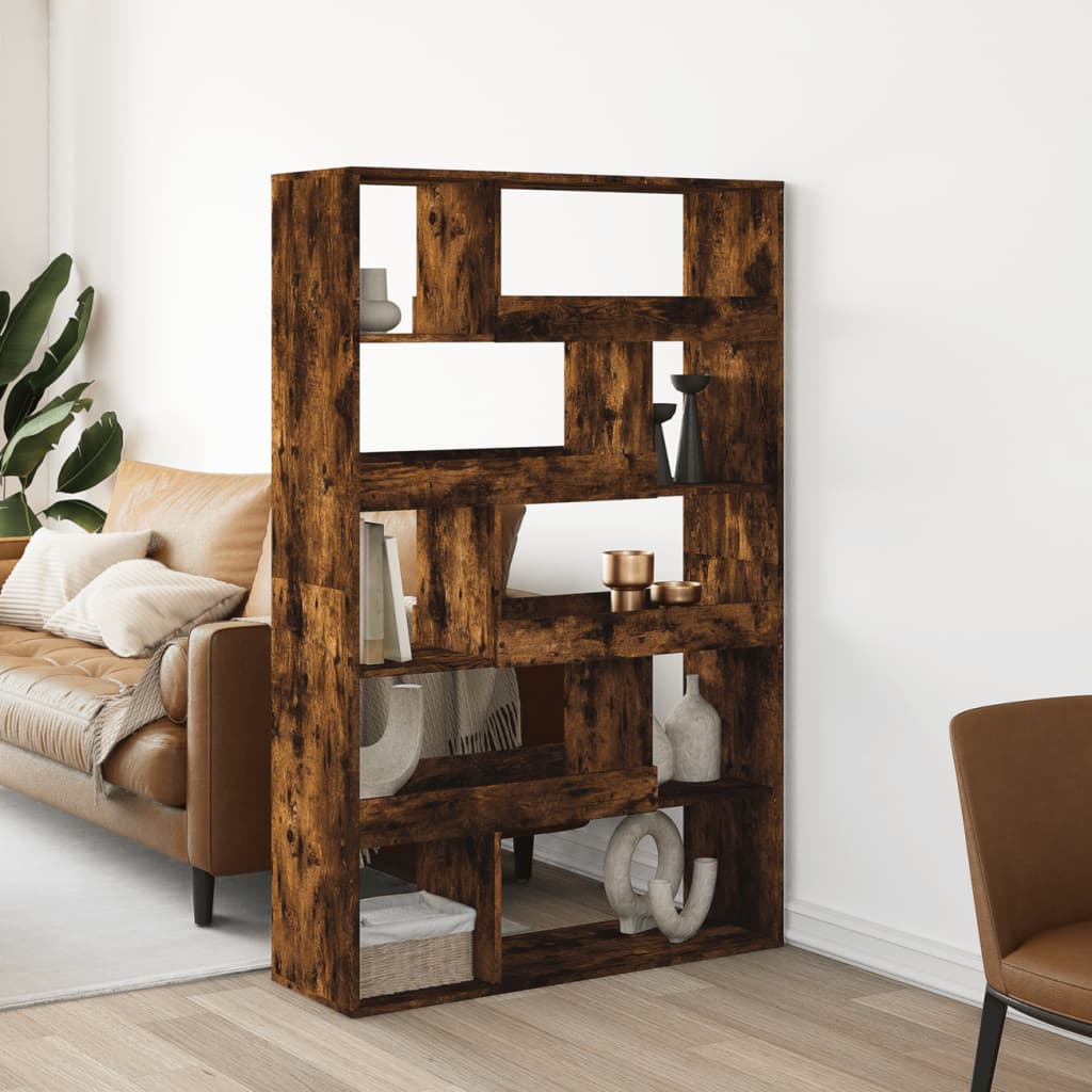vidaXL Regał/przegroda, przydymiony dąb, 100x33x156,5 cm