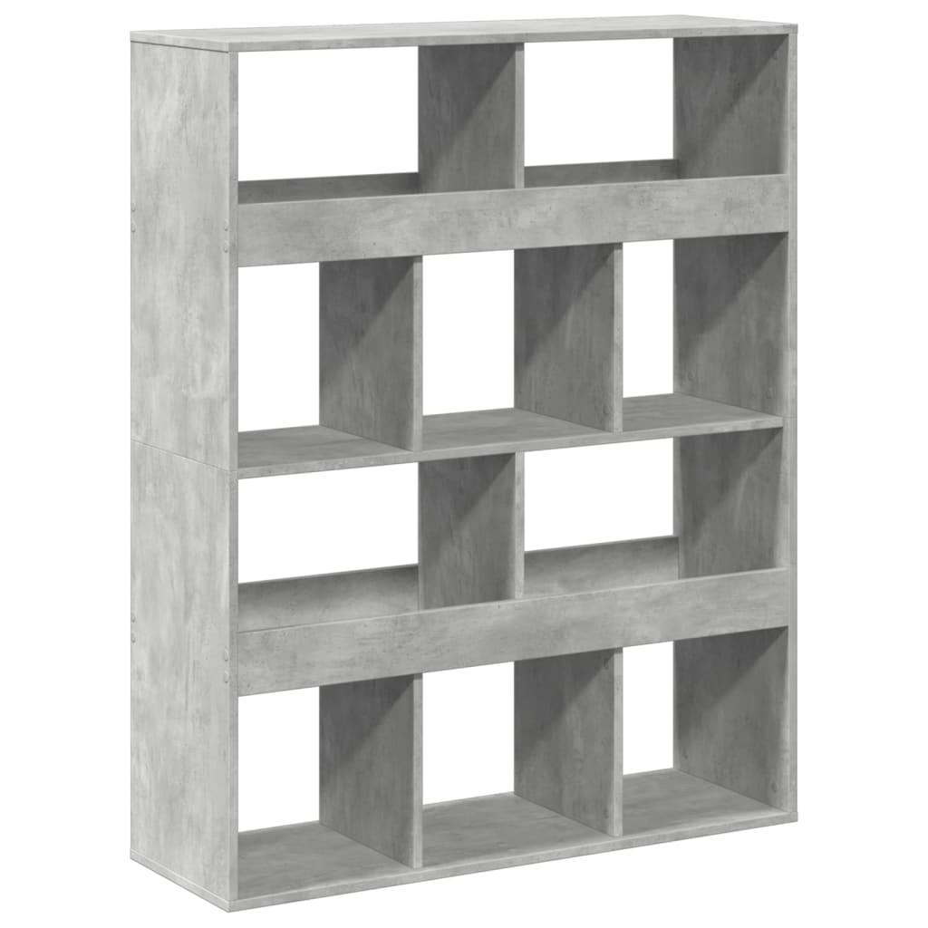 vidaXL Regał/przegroda do pokoju, szarość betonu, 100x33x125,5 cm