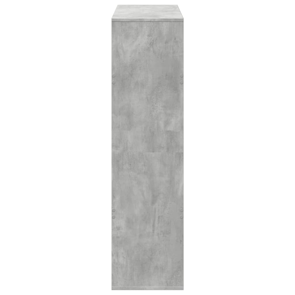 vidaXL Regał/przegroda do pokoju, szarość betonu, 100x33x125,5 cm