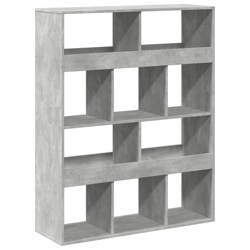 vidaXL Regał/przegroda do pokoju, szarość betonu, 100x33x125,5 cm