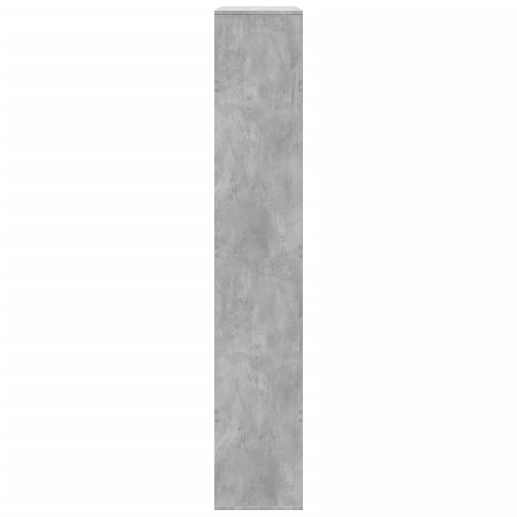 vidaXL Regał/przegroda do pokoju, szarość betonu, 100x33x187,5 cm