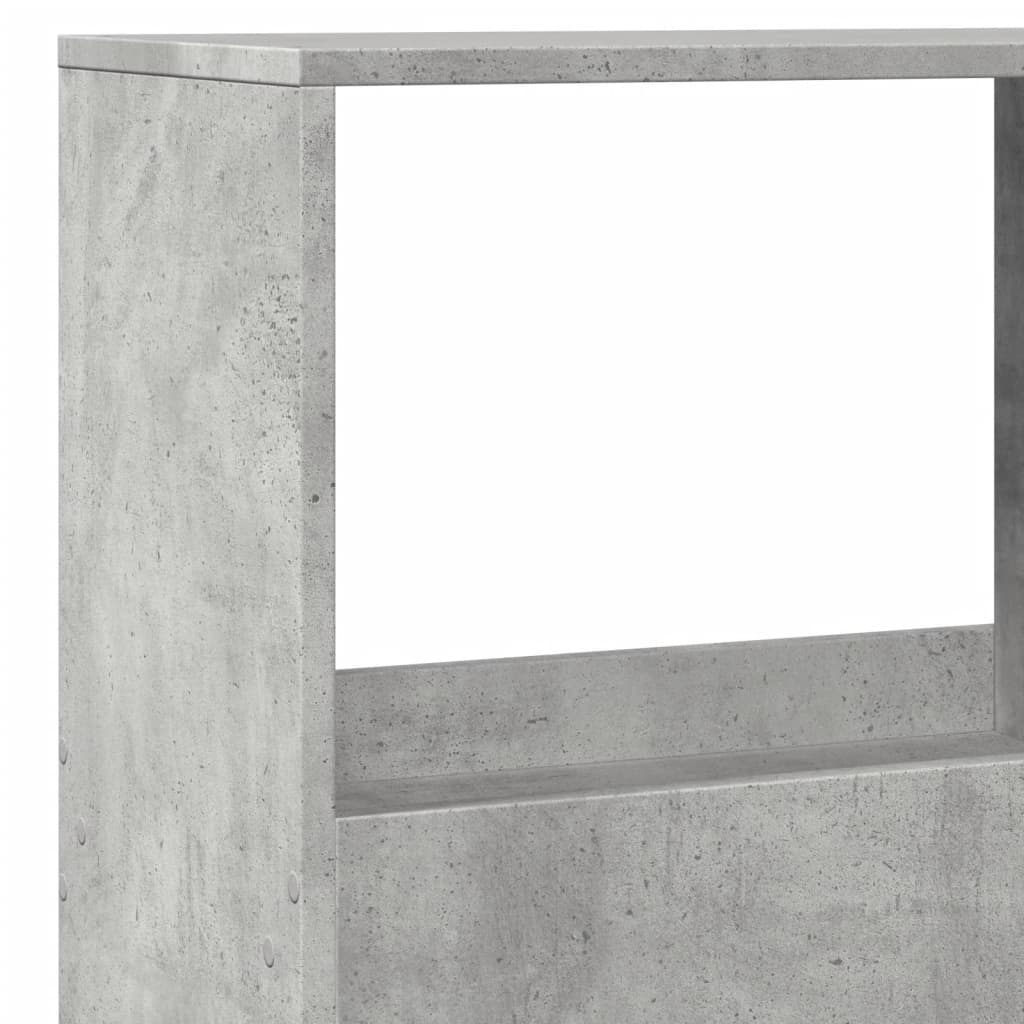 vidaXL Regał/przegroda do pokoju, szarość betonu, 100x33x155,5 cm