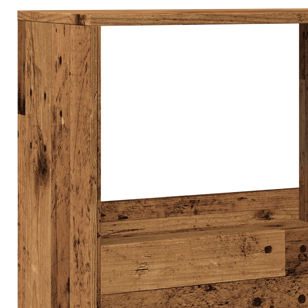 vidaXL Regał/przegroda do pokoju, stare drewno, 100x33x155,5 cm