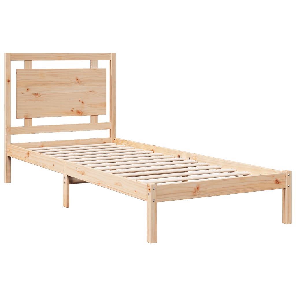 vidaXL Dłuższe łóżko bez materaca, 100x220 cm, lite drewno