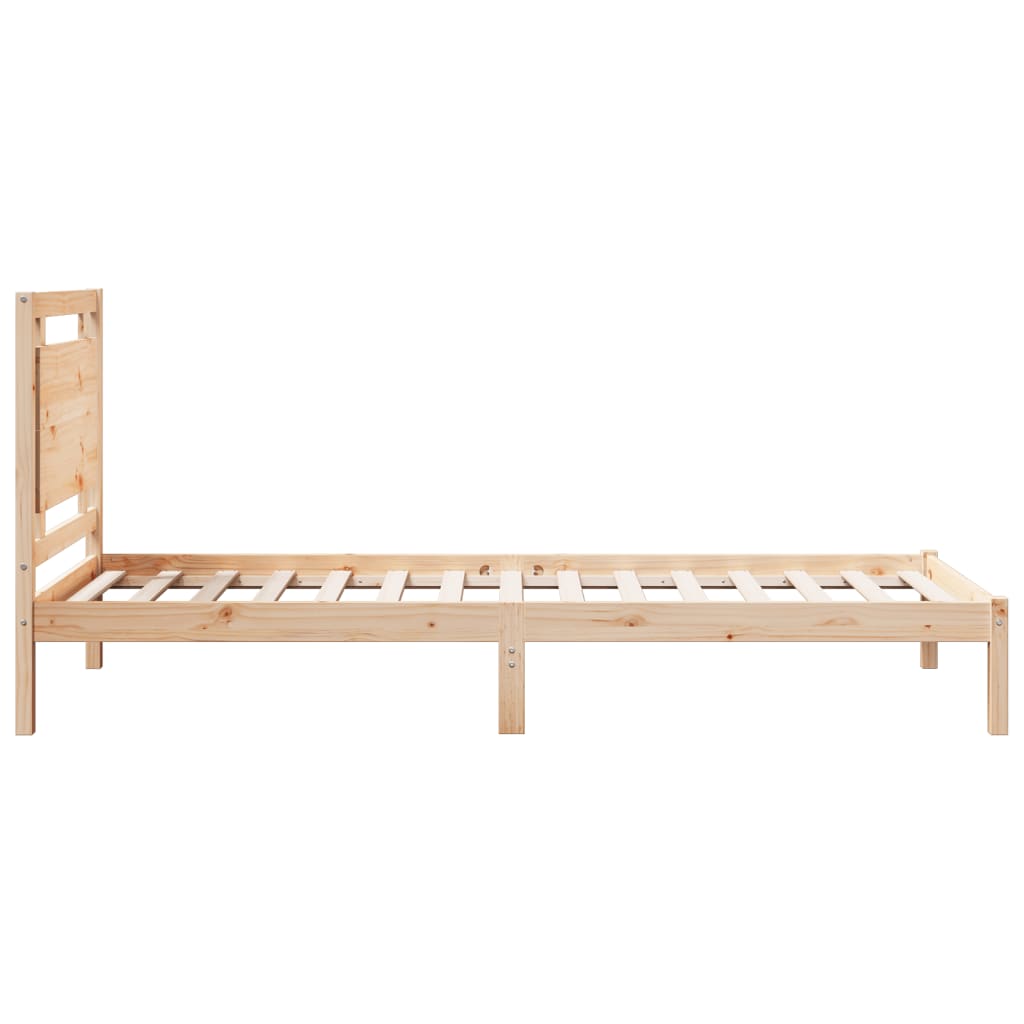 vidaXL Dłuższe łóżko bez materaca, 100x220 cm, lite drewno