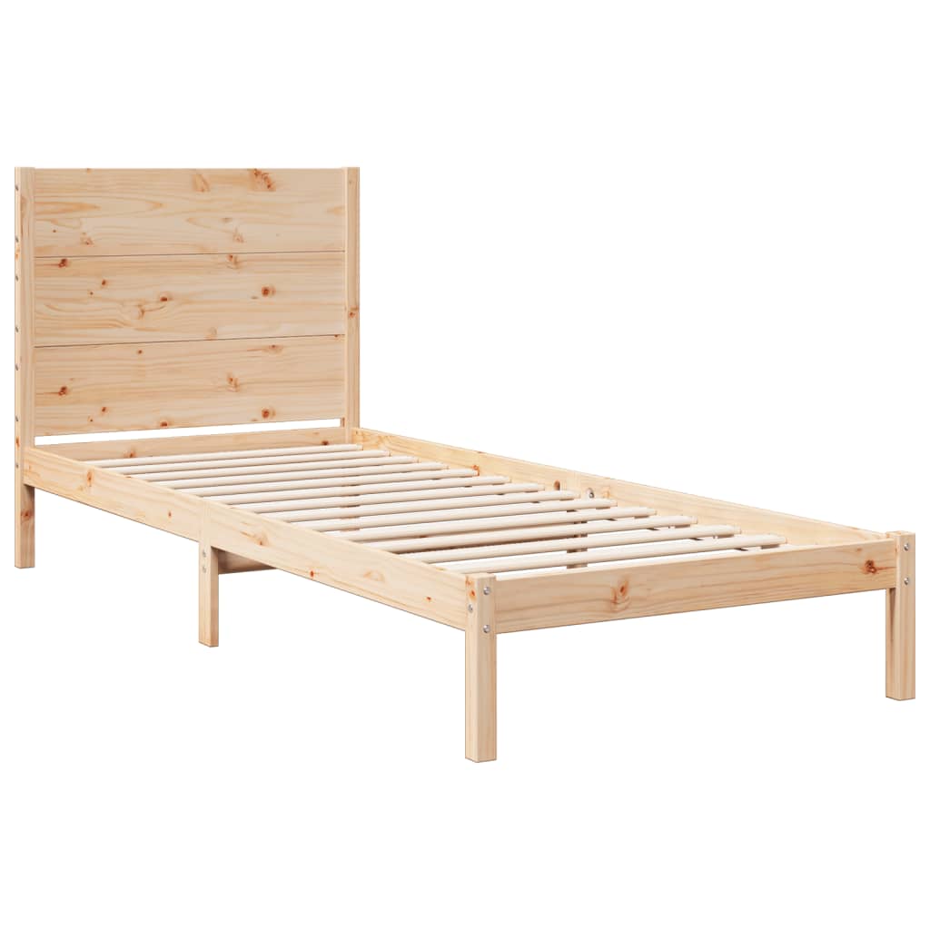 vidaXL Dłuższe łóżko bez materaca, 100x220 cm, lite drewno