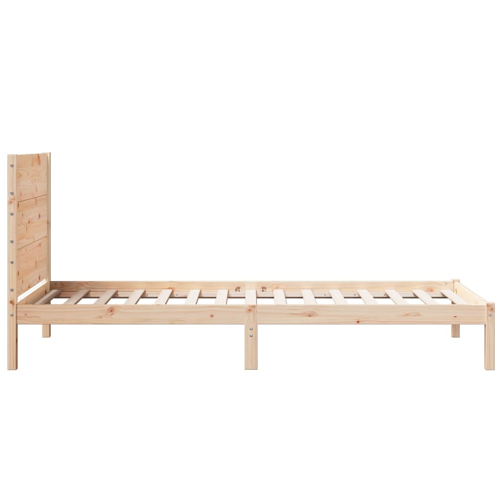 vidaXL Dłuższe łóżko bez materaca, 100x220 cm, lite drewno