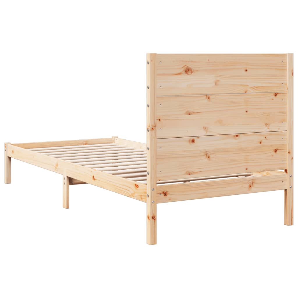 vidaXL Dłuższe łóżko bez materaca, 100x220 cm, lite drewno