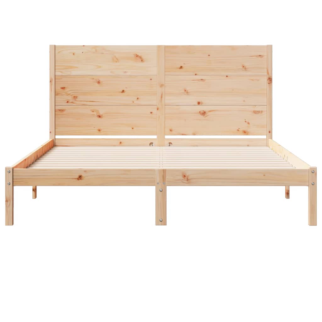 vidaXL Dłuższe łóżko bez materaca, 160x220 cm, lite drewno
