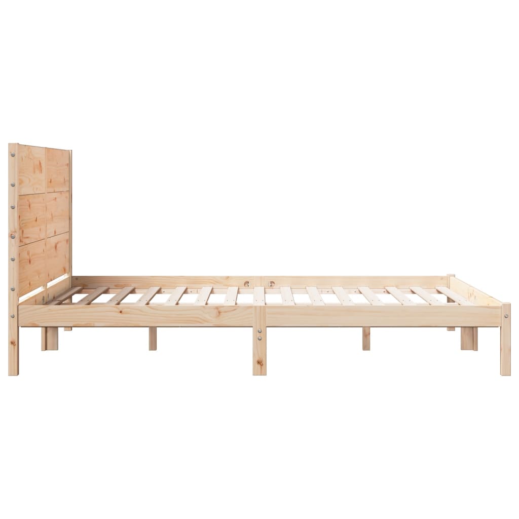 vidaXL Dłuższe łóżko bez materaca, 160x220 cm, lite drewno