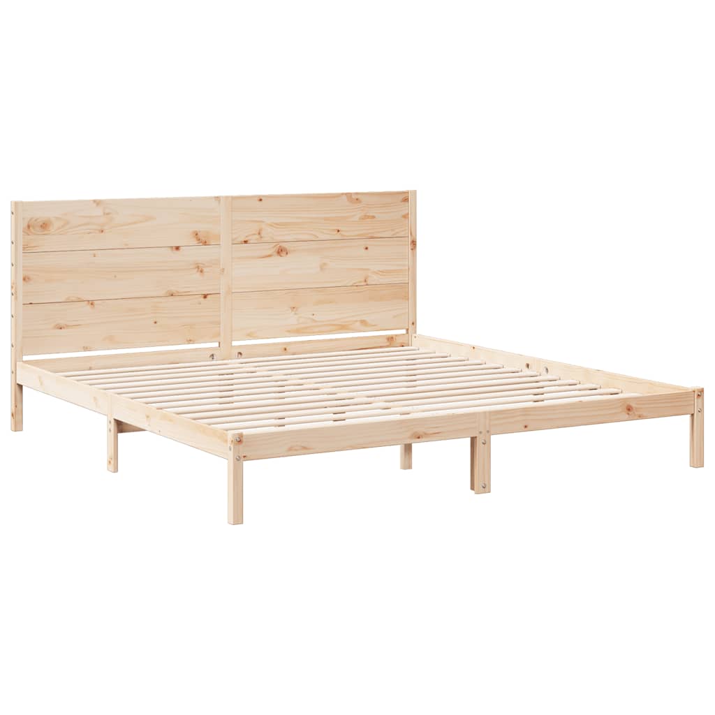 vidaXL Dłuższe łóżko bez materaca, 200x220 cm, lite drewno
