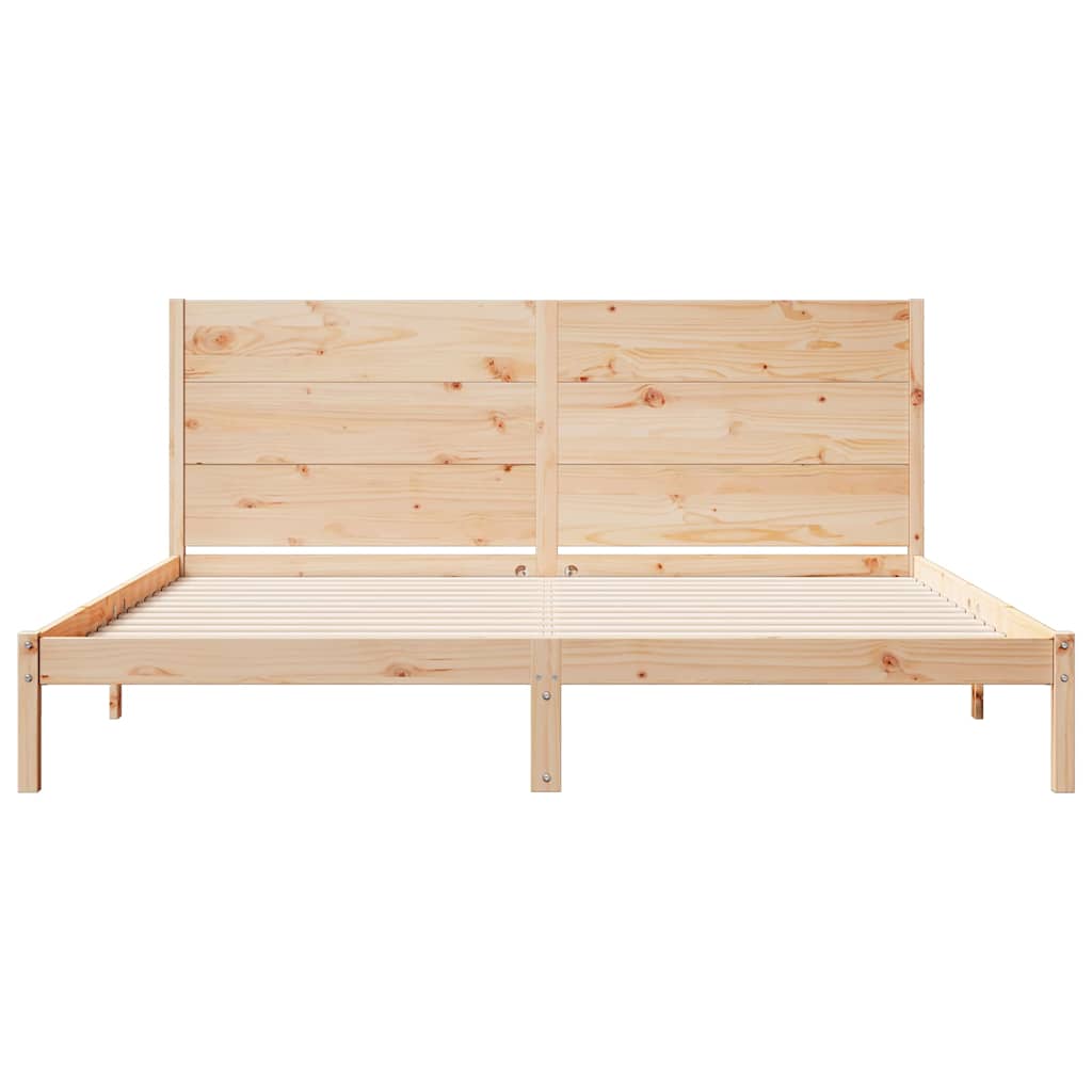 vidaXL Dłuższe łóżko bez materaca, 200x220 cm, lite drewno