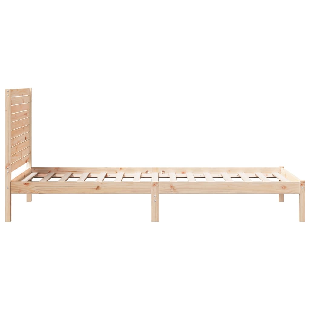 vidaXL Dłuższe łóżko bez materaca, 100x210 cm, lite drewno