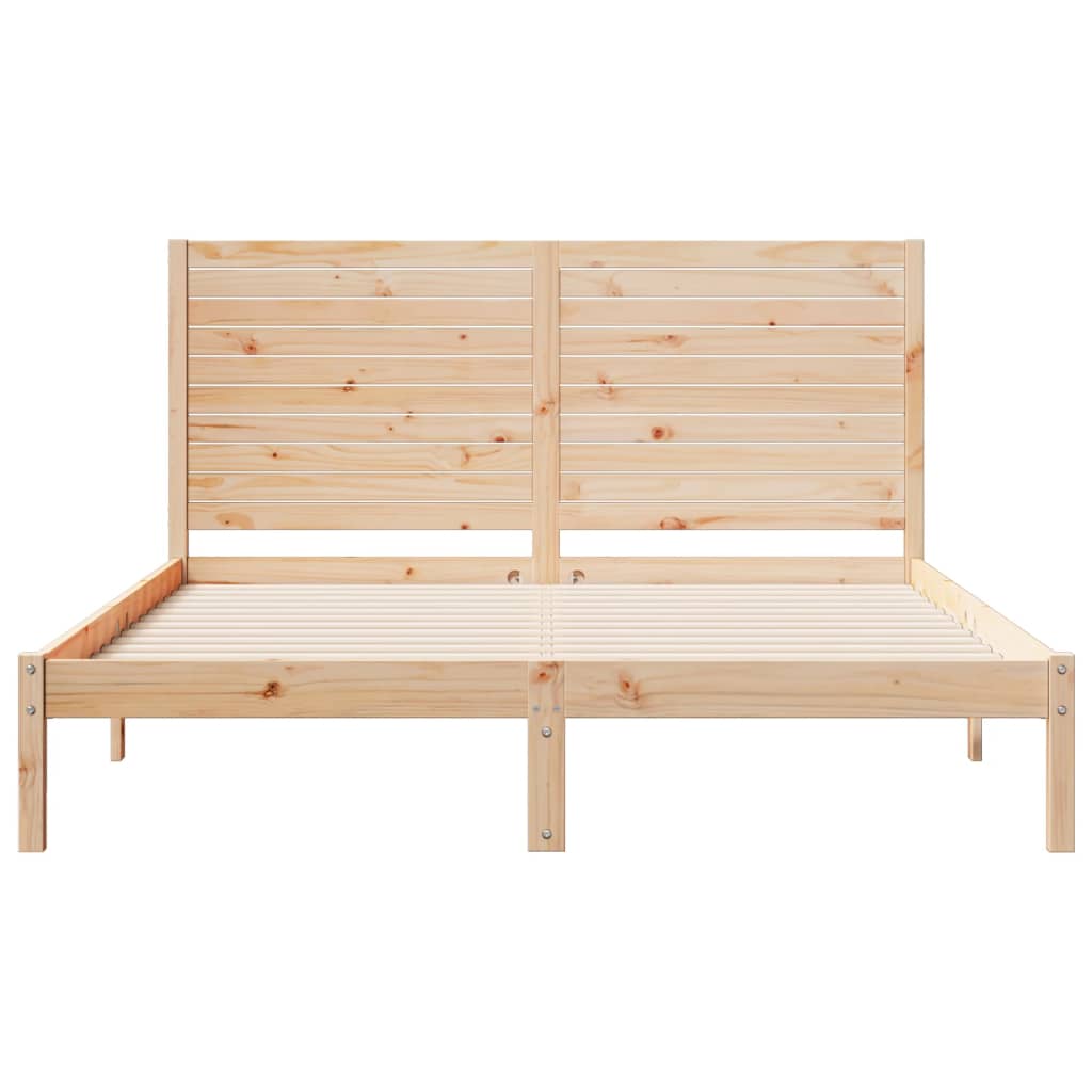 vidaXL Dłuższe łóżko bez materaca, 140x210 cm, lite drewno