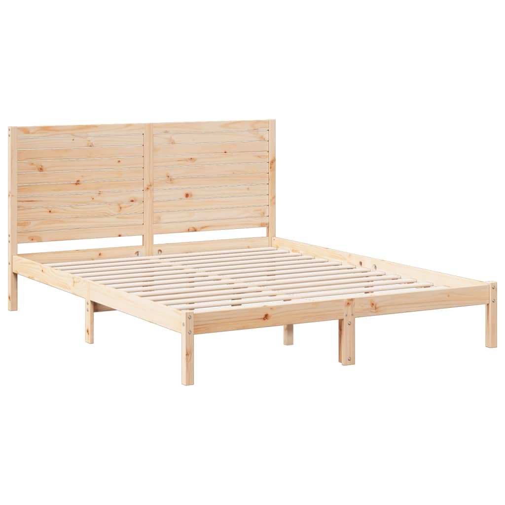 vidaXL Dłuższe łóżko bez materaca, 160x210 cm, lite drewno