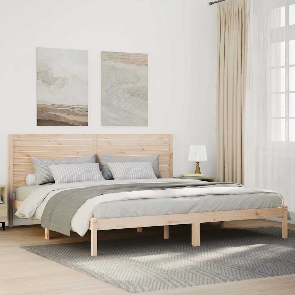 vidaXL Dłuższe łóżko bez materaca, 180x210 cm, lite drewno