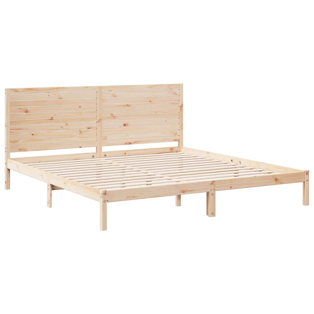 vidaXL Dłuższe łóżko bez materaca, 200x210 cm, lite drewno