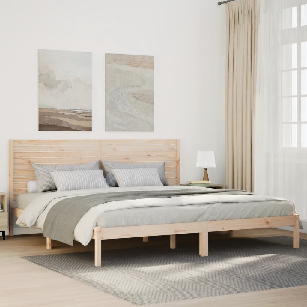 vidaXL Dłuższe łóżko bez materaca, 200x210 cm, lite drewno