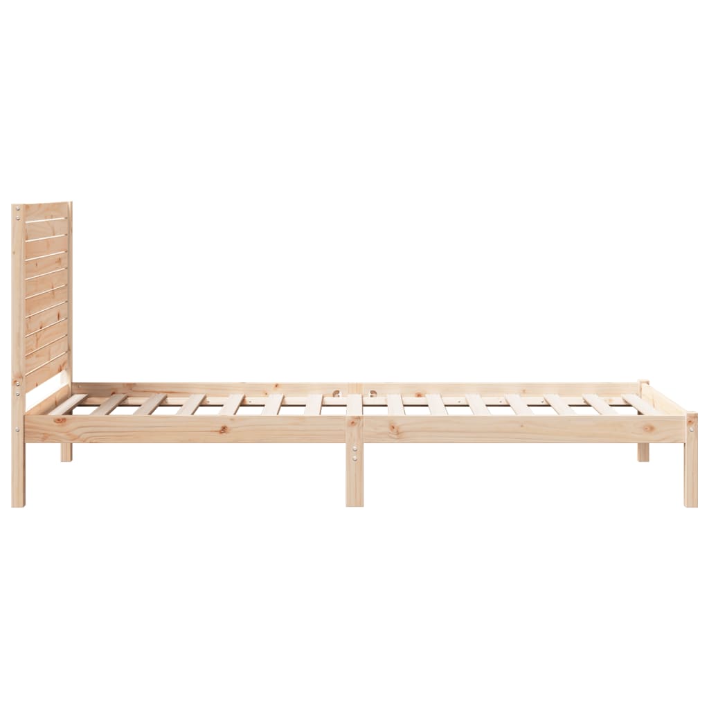 vidaXL Dłuższe łóżko bez materaca, 90x220 cm, lite drewno