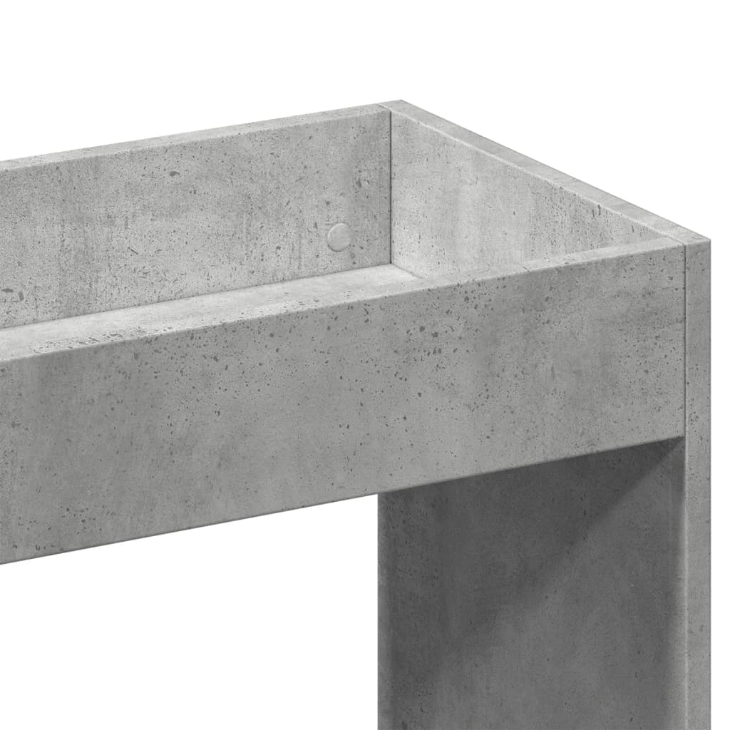 vidaXL Regał, szarość betonu, 63x33x180 cm, materiał drewnopochodny
