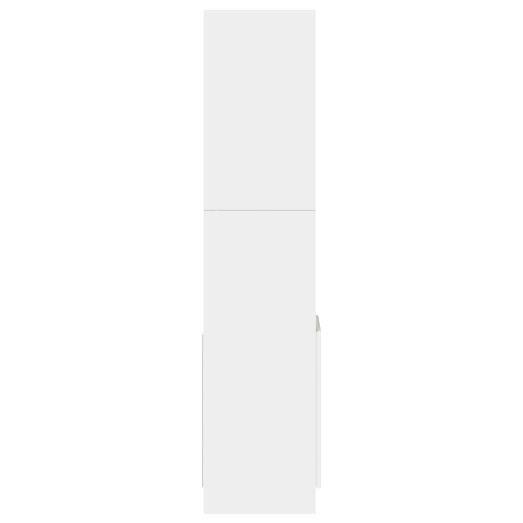 vidaXL Kredens, biały, 92x33x140 cm, materiał drewnopochodny