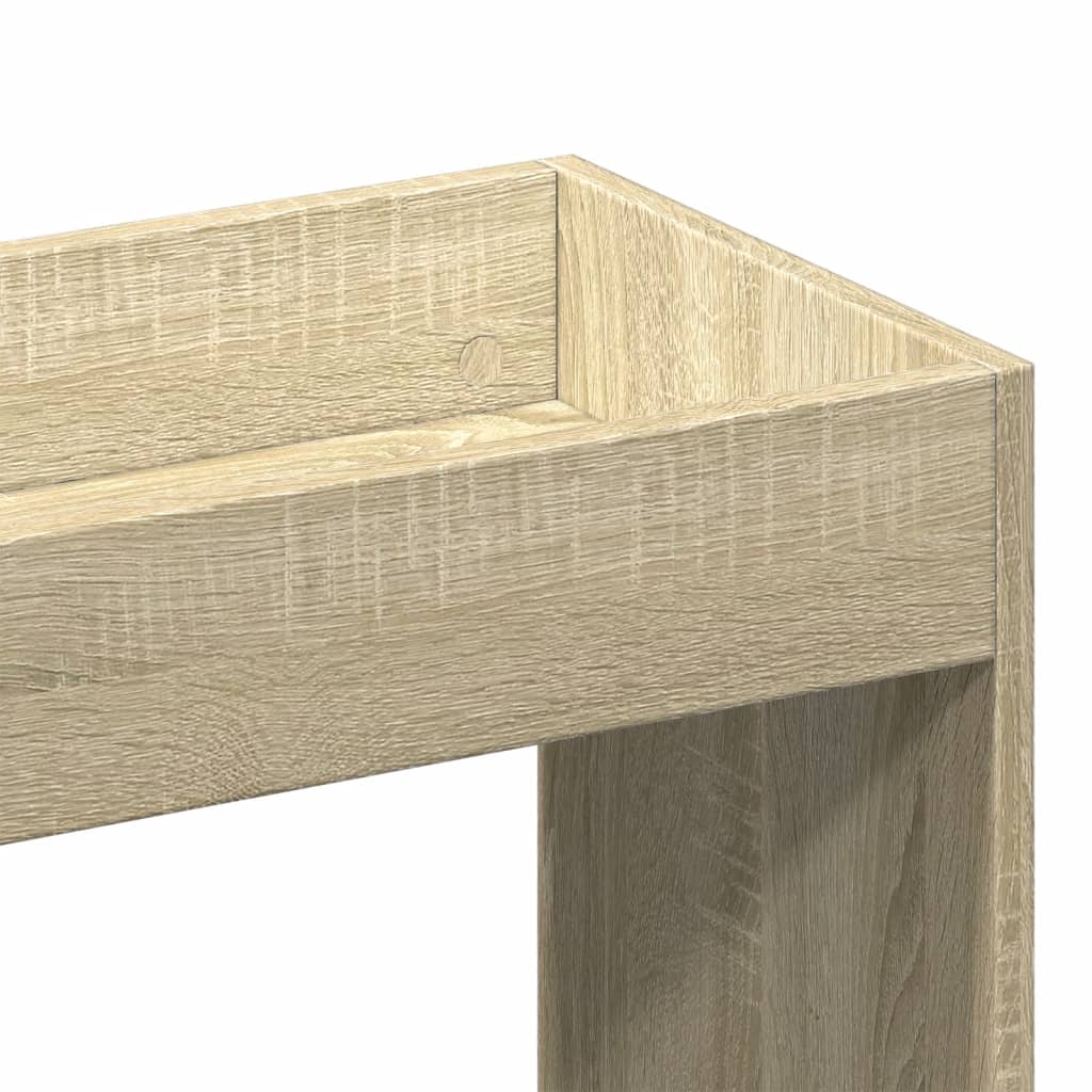 vidaXL Kredens, dąb sonoma, 92x33x140 cm, materiał drewnopochodny