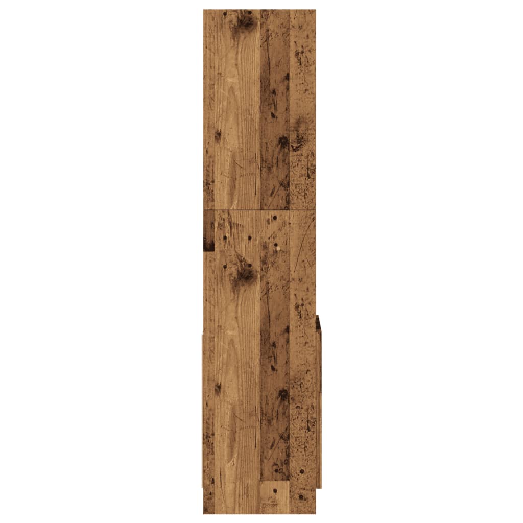 vidaXL Kredens, stare drewno, 92x33x140 cm, materiał drewnopochodny