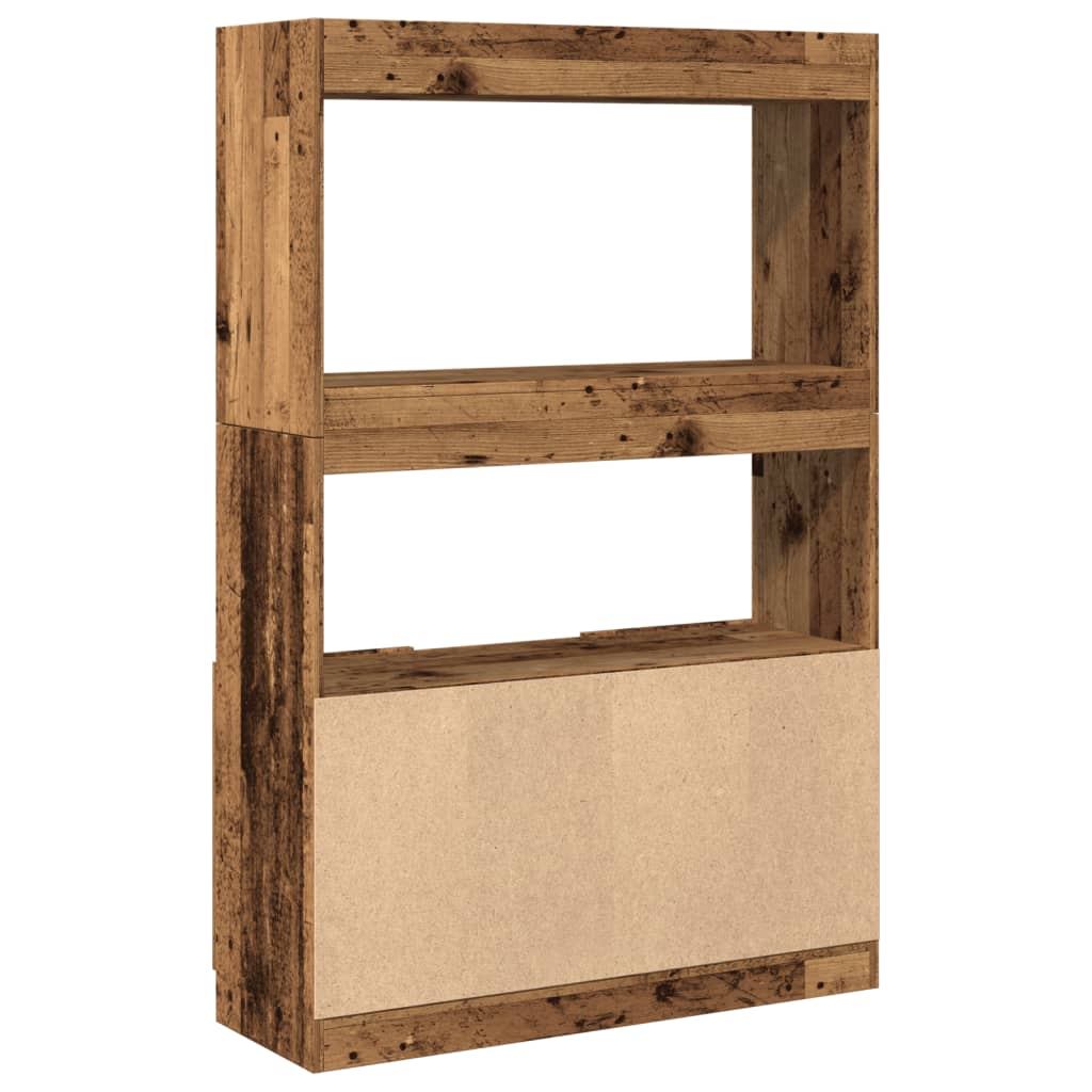 vidaXL Kredens, stare drewno, 92x33x140 cm, materiał drewnopochodny