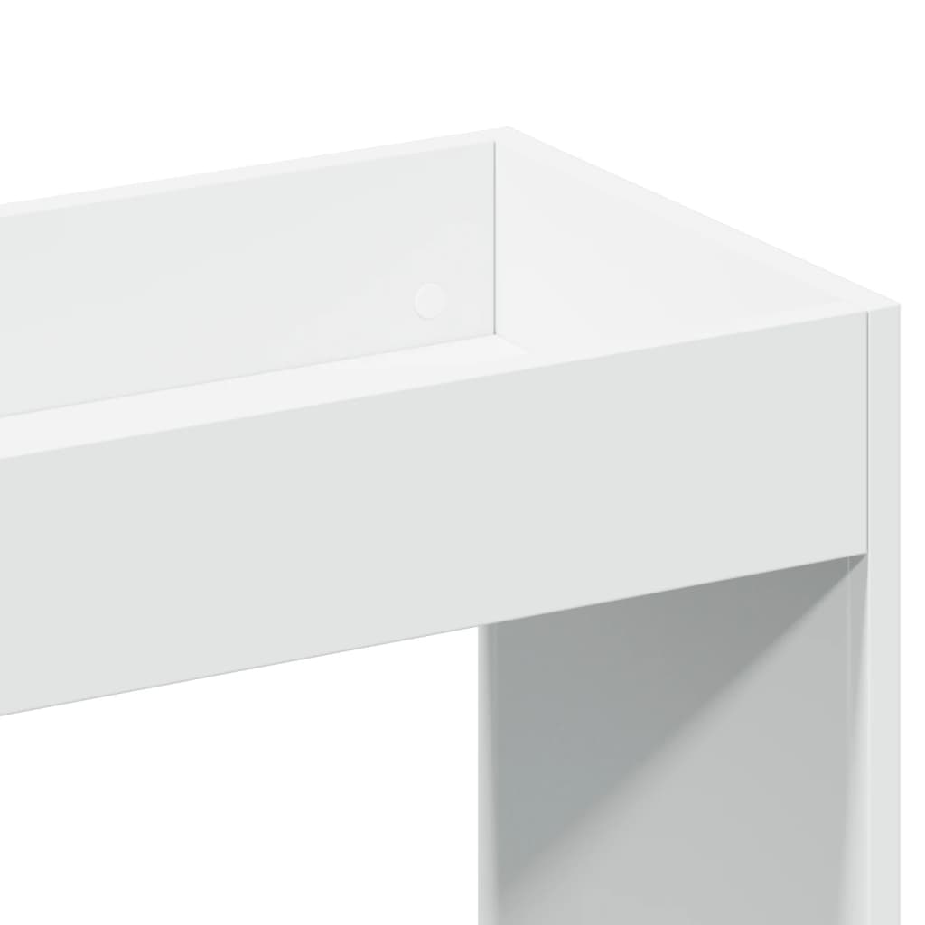 vidaXL Kredens, biały, 92x33x180 cm, materiał drewnopochodny