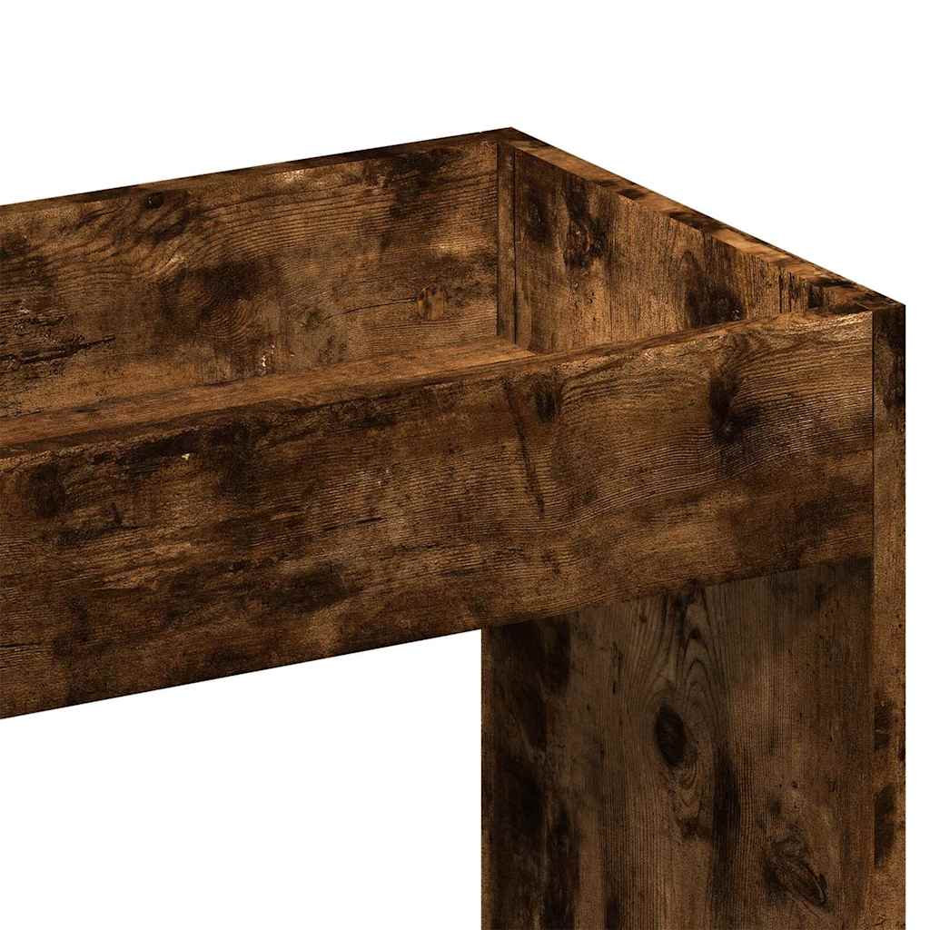 vidaXL Kredens, przydymiony dąb, 92x33x180 cm, materiał drewnopochodny