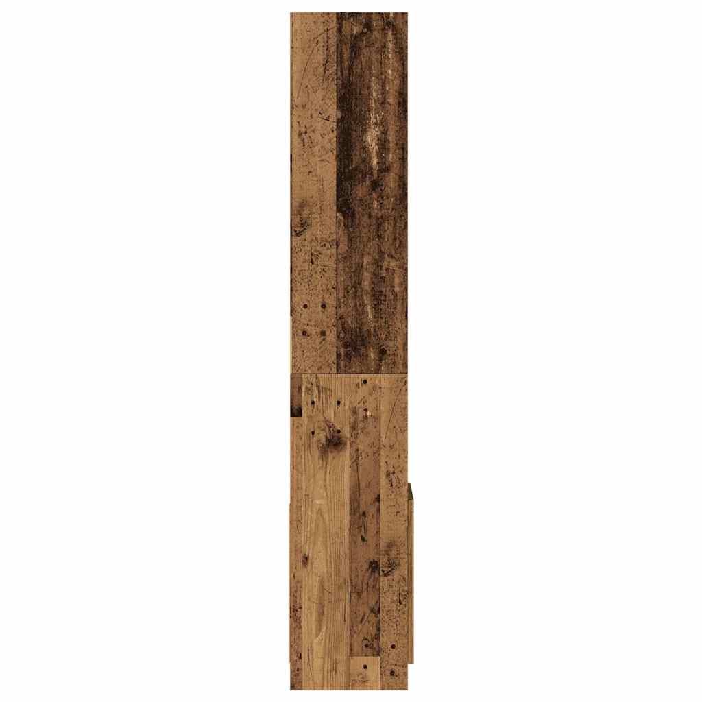 vidaXL Kredens, stare drewno, 92x33x180 cm, materiał drewnopochodny
