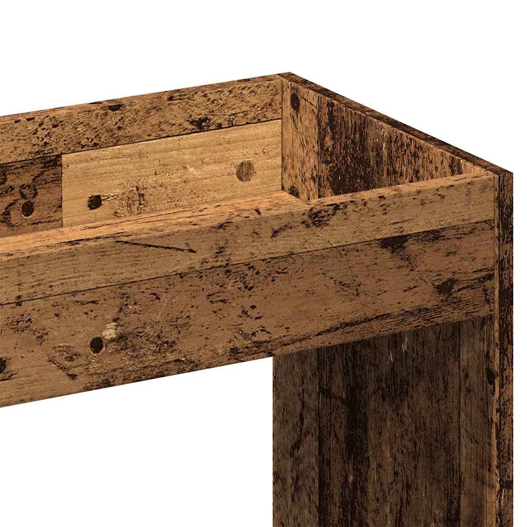 vidaXL Kredens, stare drewno, 92x33x180 cm, materiał drewnopochodny