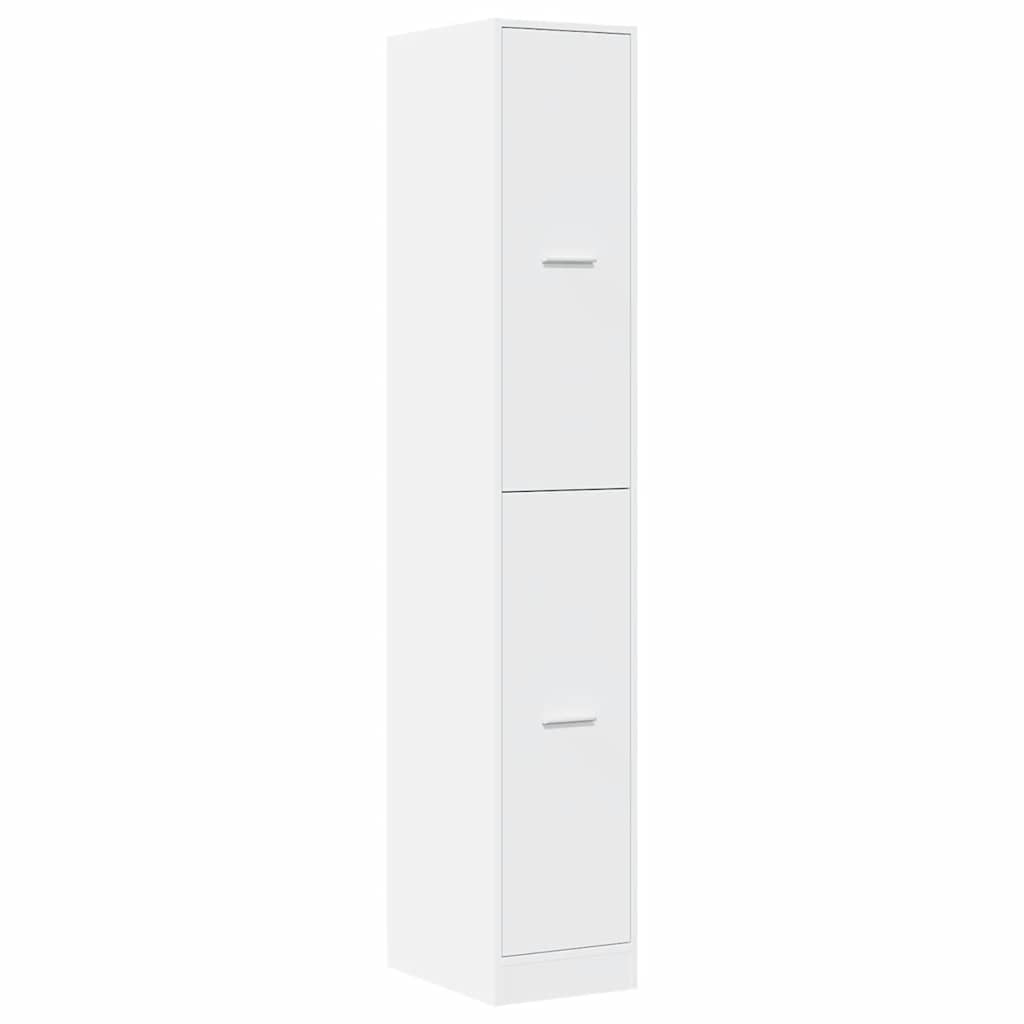 vidaXL Szafka apteczna biała 30x41x174,5 cm Drewno konstrukcyjne
