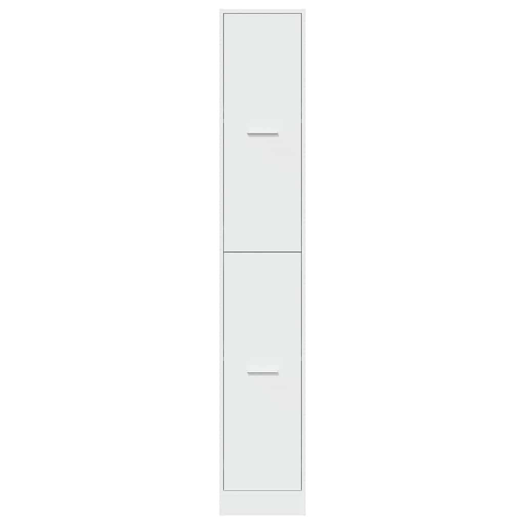 vidaXL Szafka apteczna biała 30x41x174,5 cm Drewno konstrukcyjne