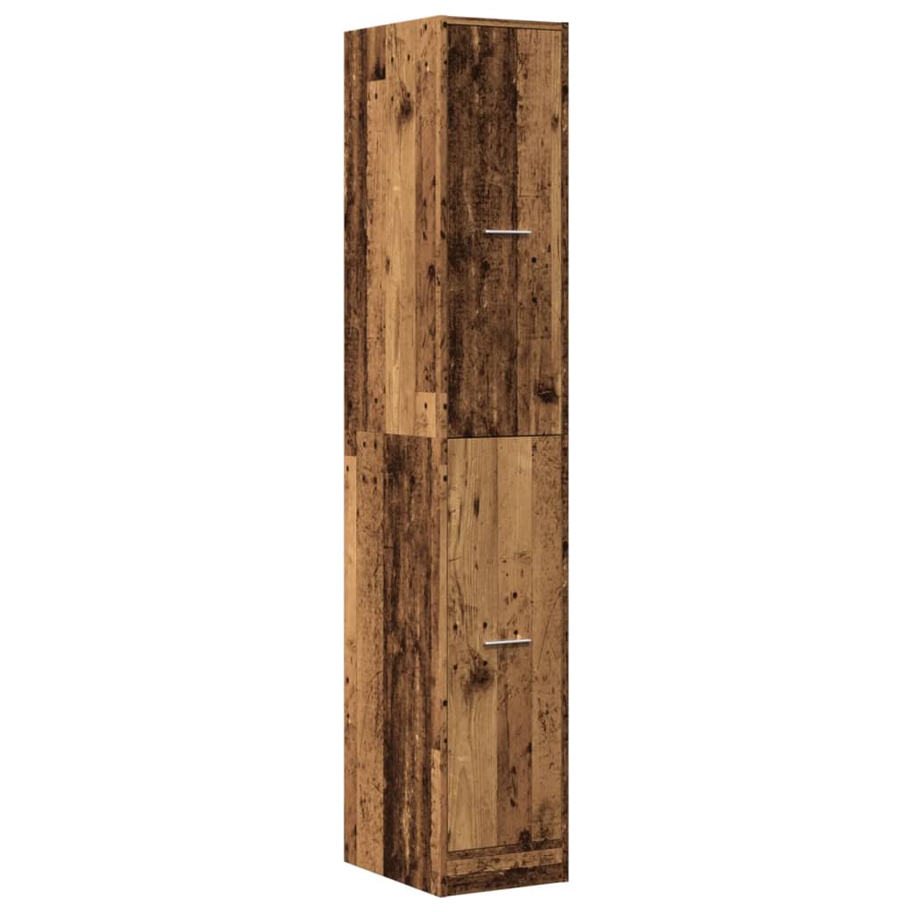 vidaXL Szafka apteczna, stare drewno, 30x41x174,5 cm