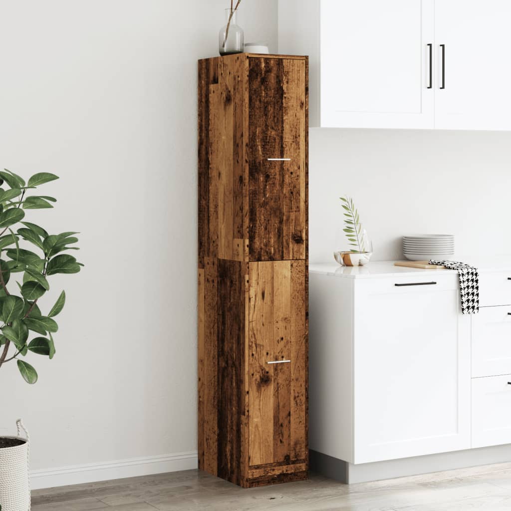 vidaXL Szafka apteczna, stare drewno, 30x41x174,5 cm