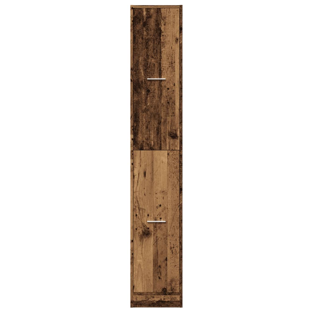 vidaXL Szafka apteczna, stare drewno, 30x41x174,5 cm