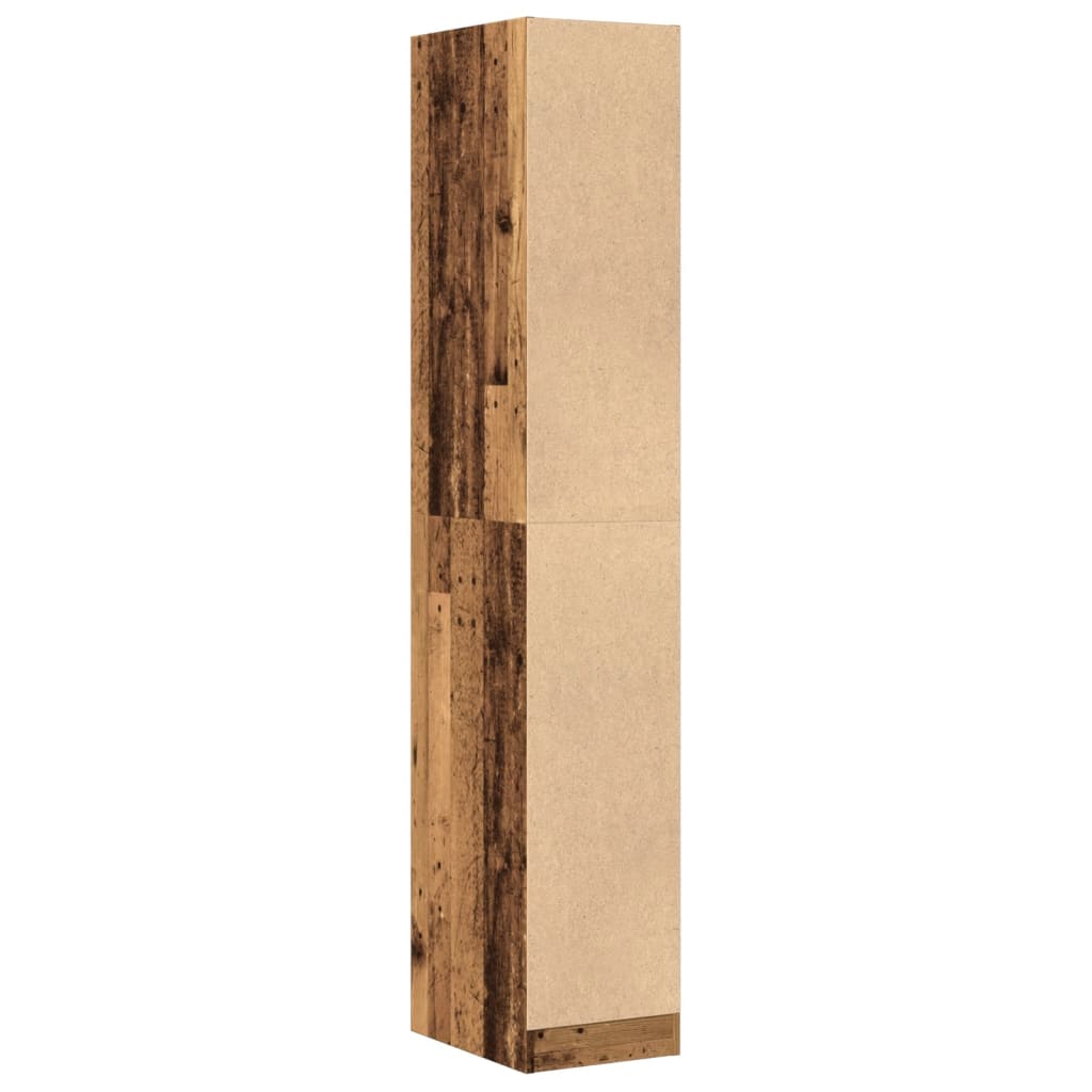vidaXL Szafka apteczna, stare drewno, 30x41x174,5 cm