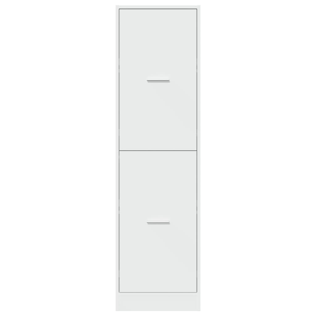 vidaXL Szafka apteczna, biała, 40x41x144,5 cm, materiał drewnopochodny