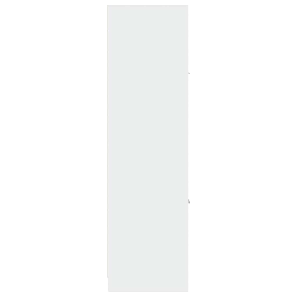 vidaXL Szafka apteczna, biała, 40x41x144,5 cm, materiał drewnopochodny