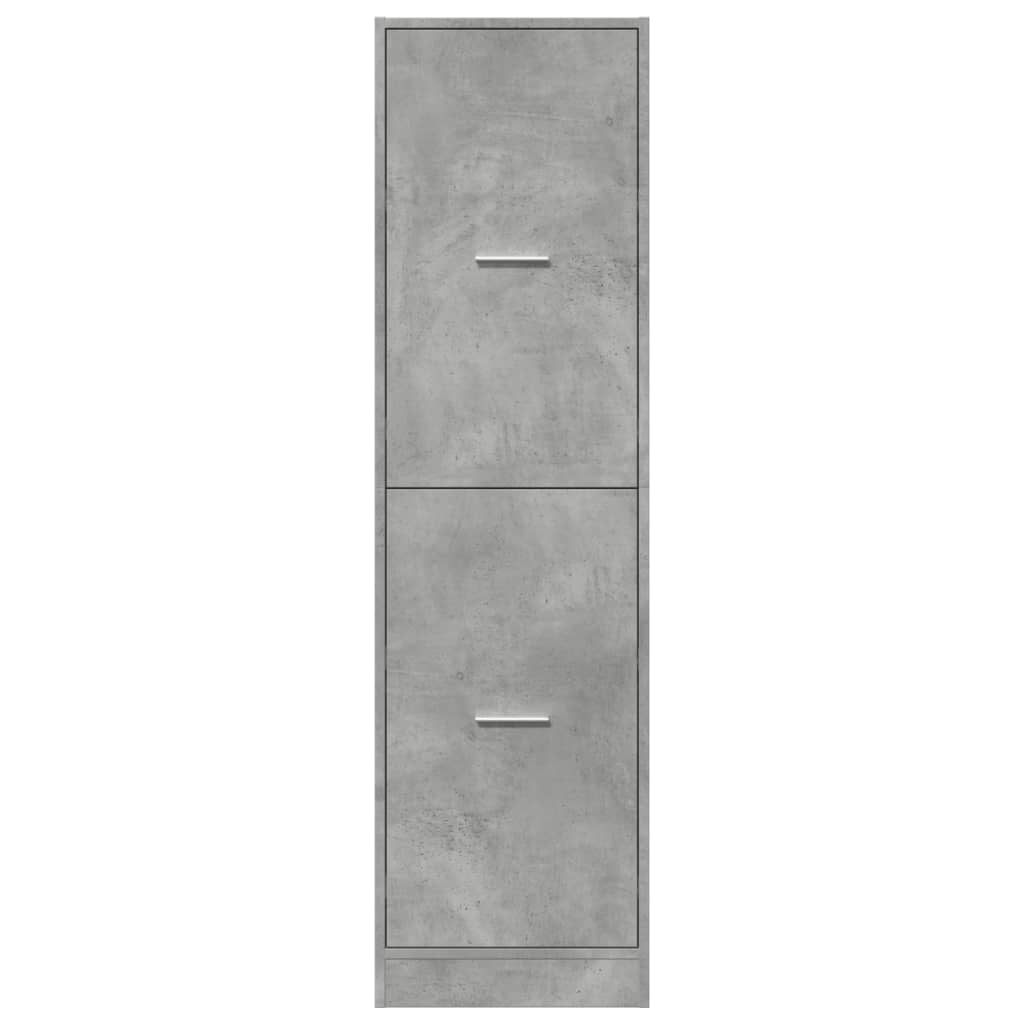 vidaXL Szafka apteczna, szarość betonu, 40x41x144,5 cm