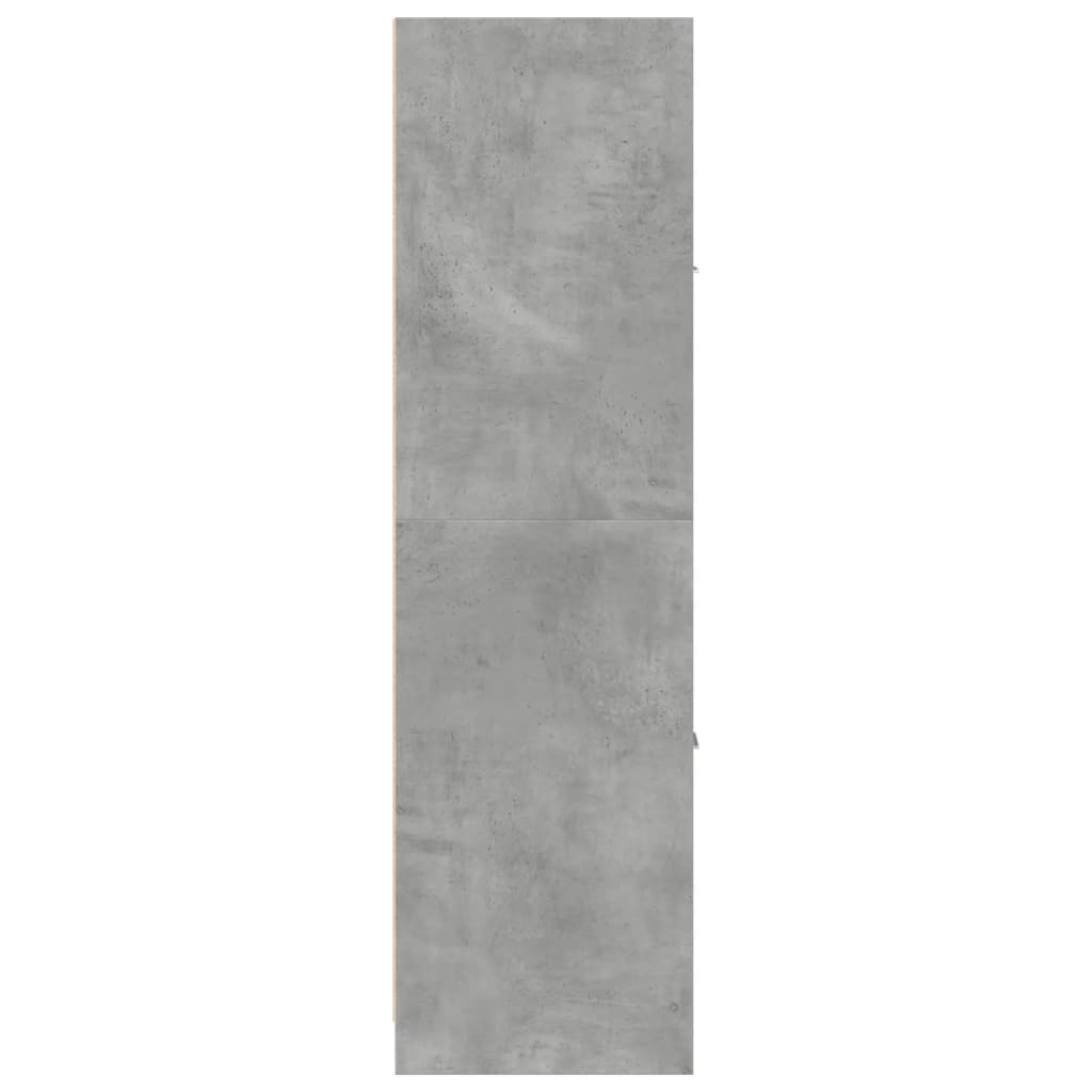vidaXL Szafka apteczna, szarość betonu, 40x41x144,5 cm
